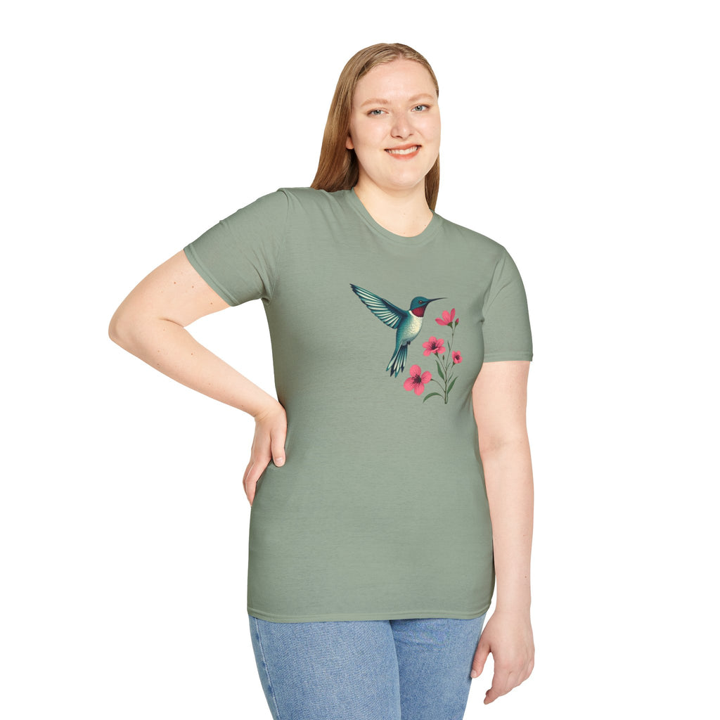 Floral Hummingbird T-Shirt
