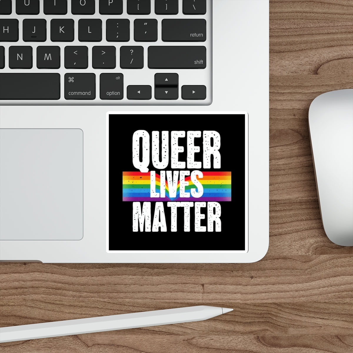 Die-Cut Stickers - QUEER LIVES MATTER - EqualiTees.Me