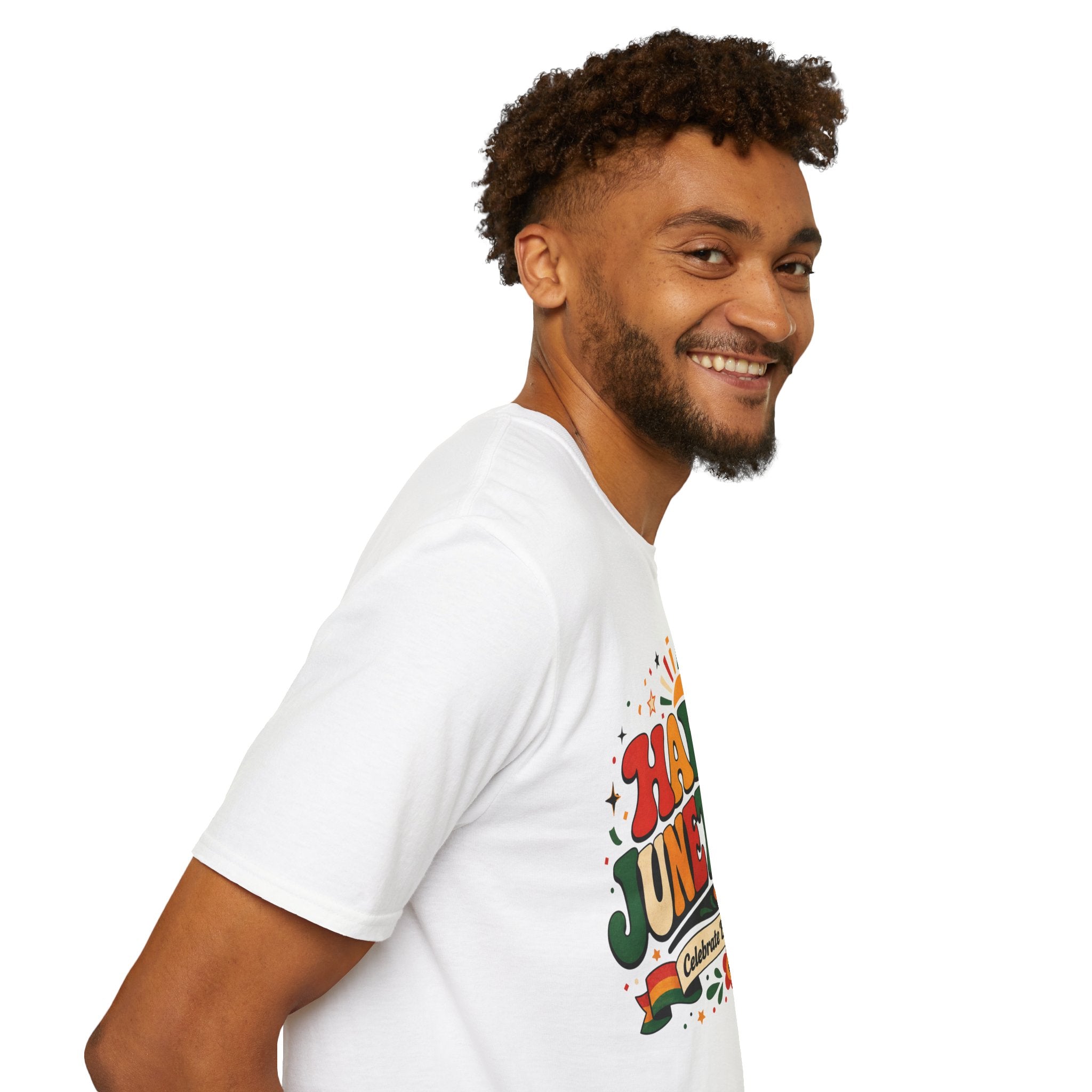 Juneteenth T-Shirt - "Happy Juneteenth" Retro Celebration Tee