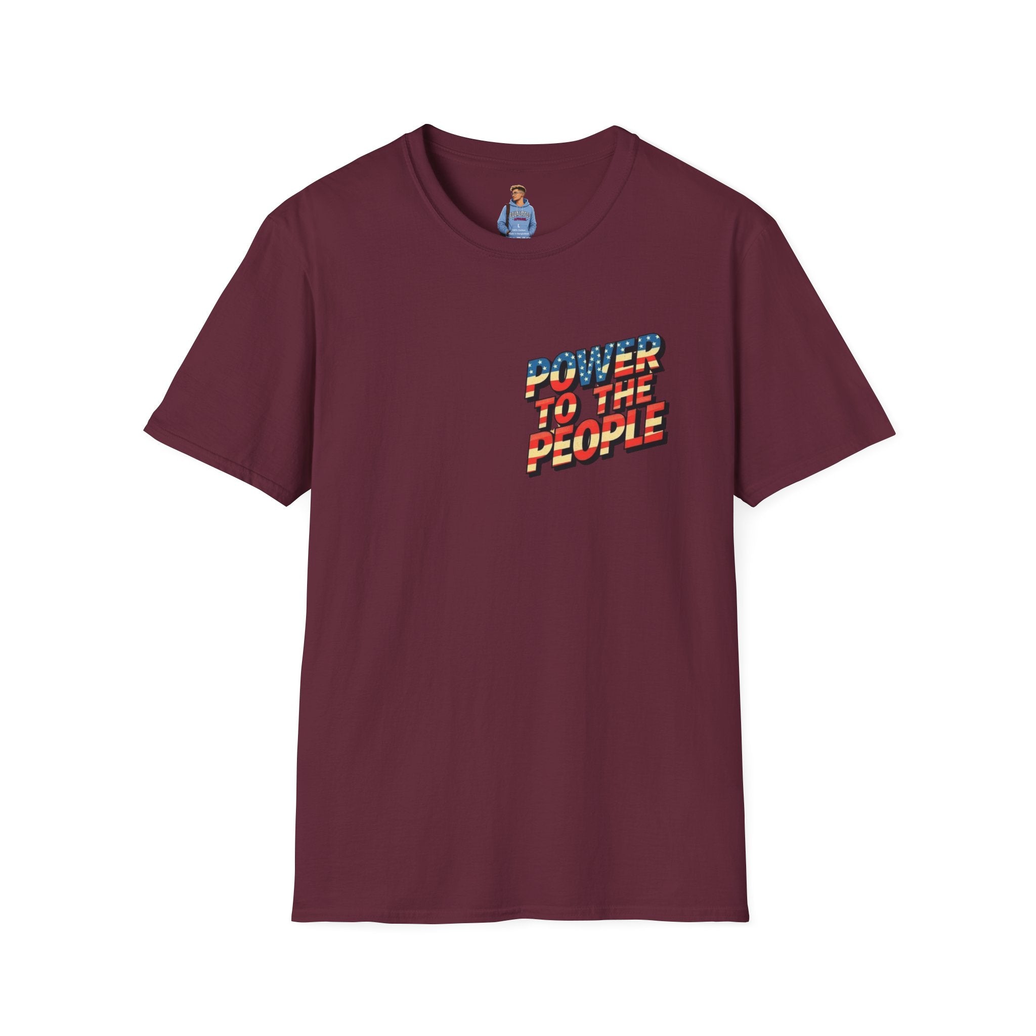 Camiseta unisex de estilo suave Power to the People, camiseta clásica de protesta