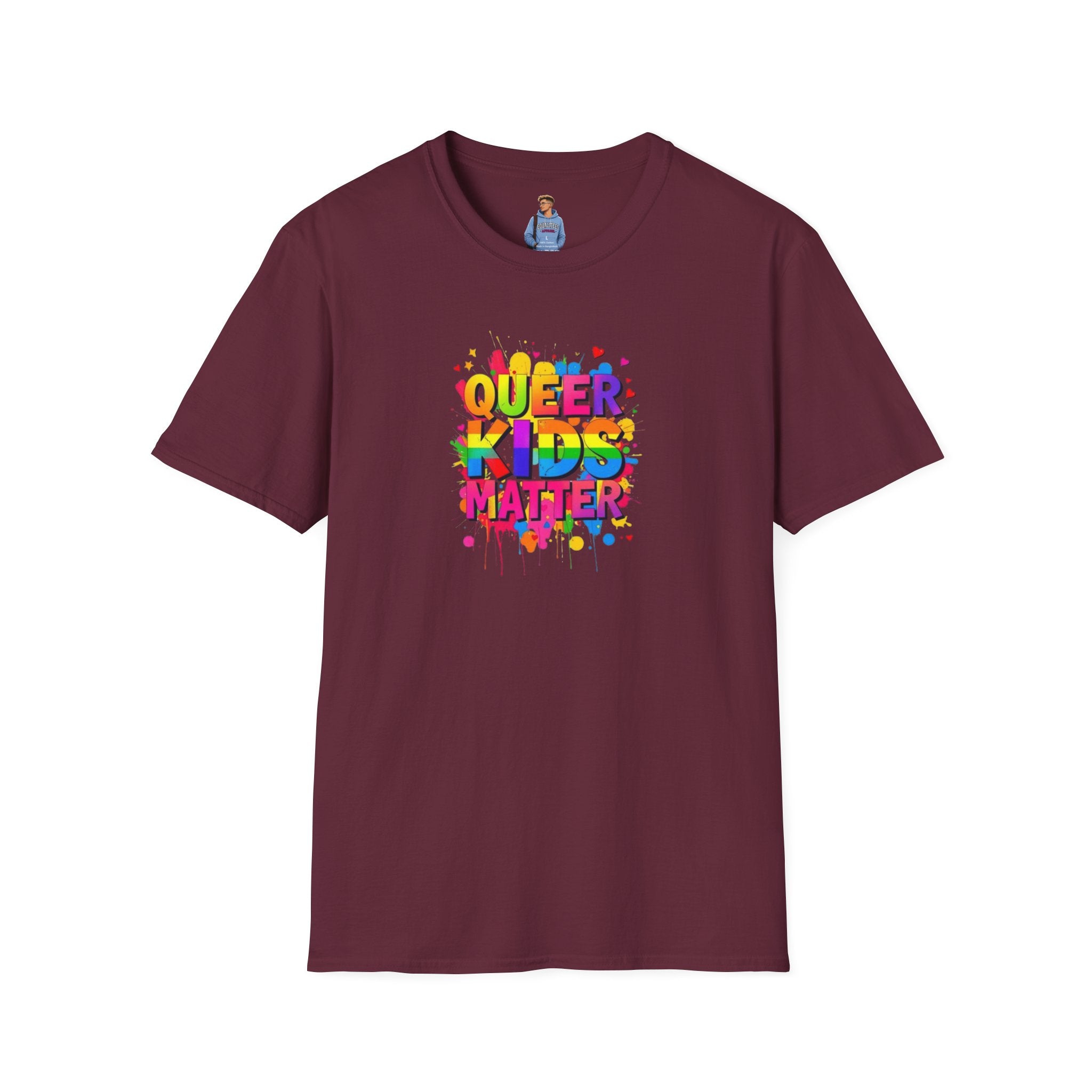 Camiseta unisex suave "Queer Kids Matter": celebra la inclusión y el orgullo
