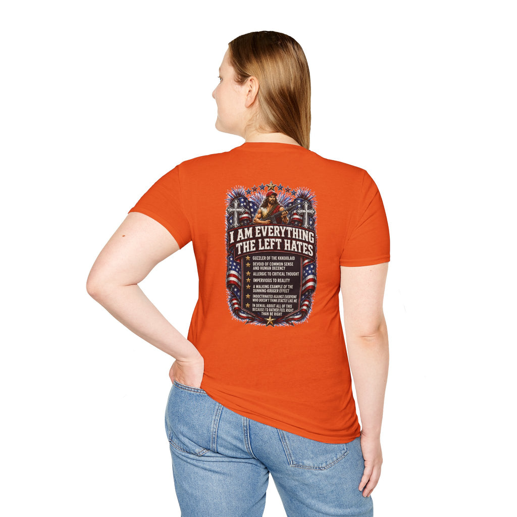 Star Spangled Awesome Graphic Tee ("Proud to Be Delusional Bootlicking Nazi Trash")