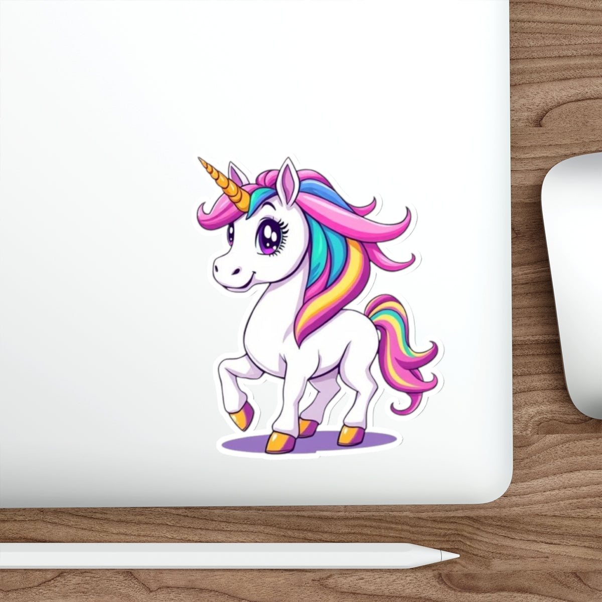 Die-Cut Stickers - Cute Unicorn - EqualiTees.Me