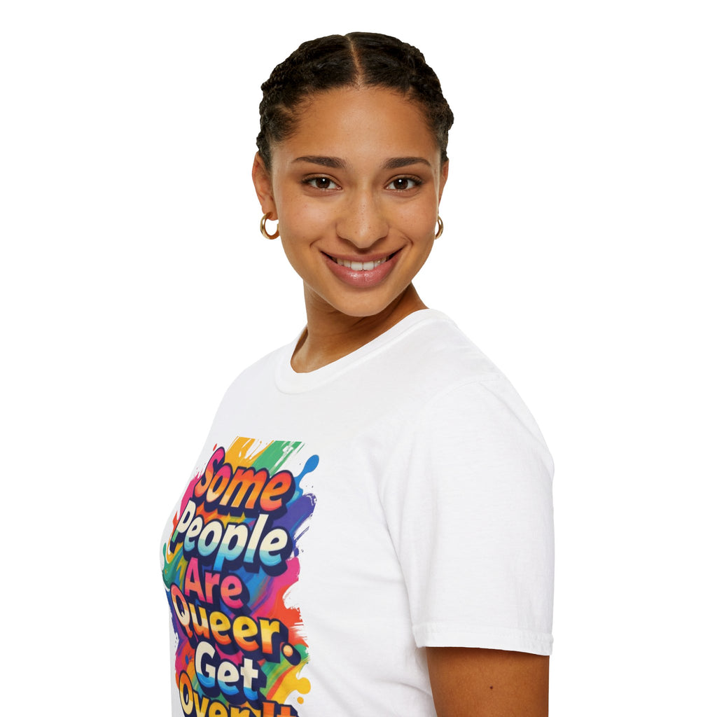 Some People Are Queer T-Shirt Rainbow Graphic