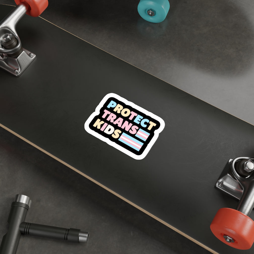 Die-Cut Stickers - Protect Trans Kids Sticker - EqualiTees.Me