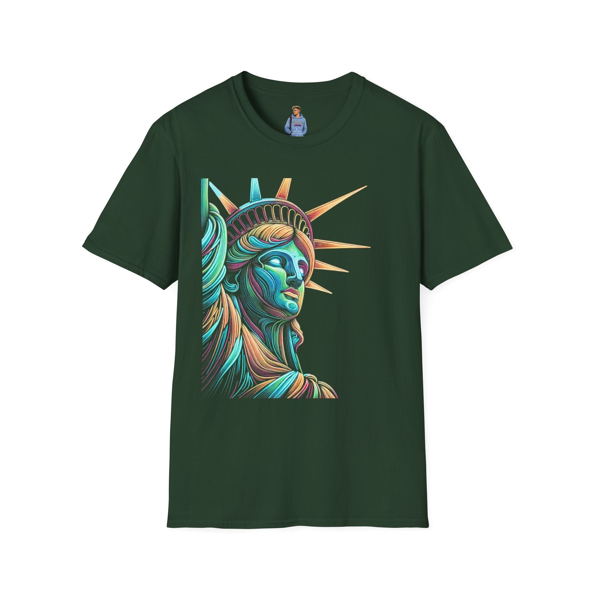 Lady Liberty - Softstyle Unisex T-Shirt