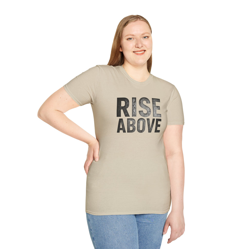 Rise Above Motivational Graphic T-Shirt