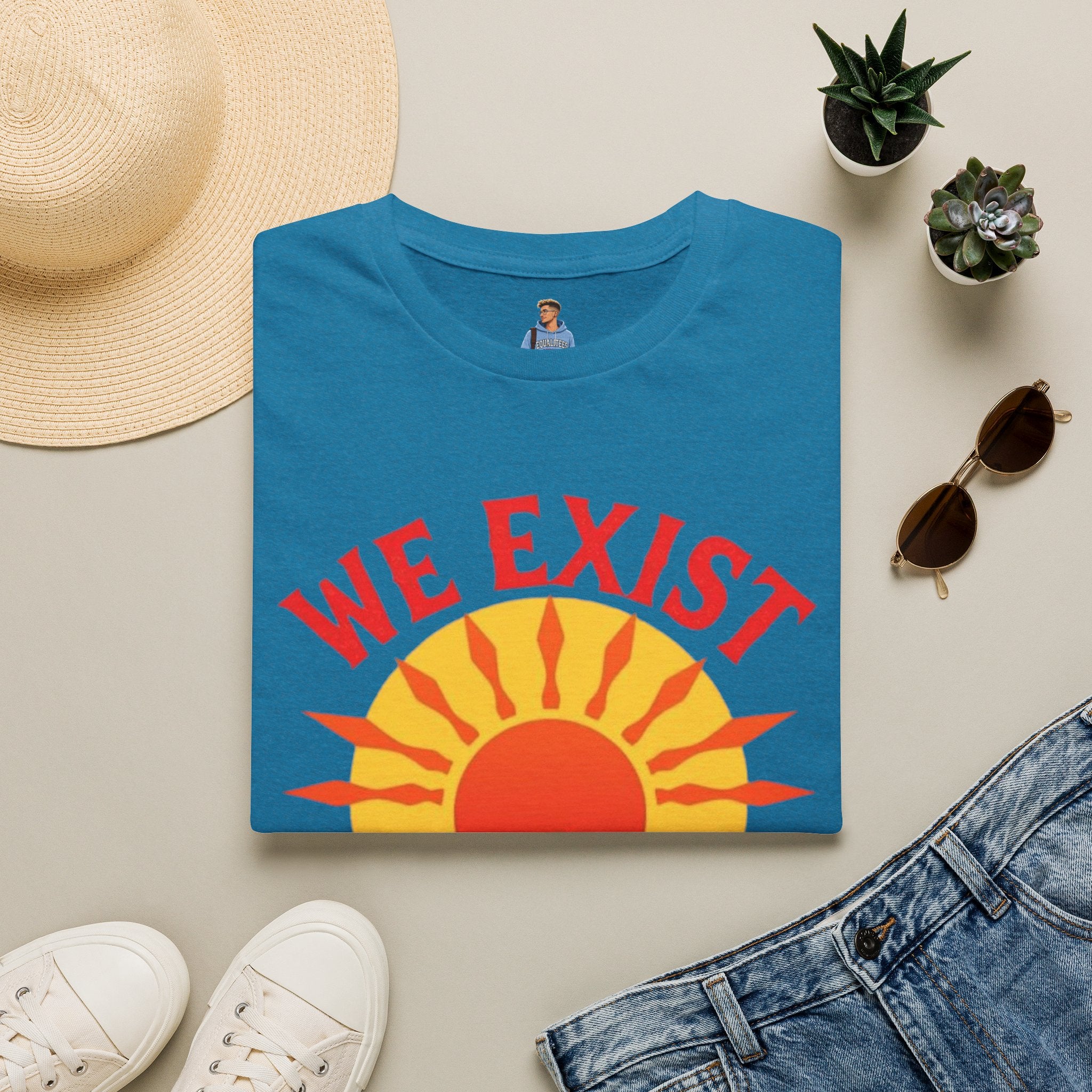 Unisex Softstyle T-Shirt, We Exist We Resist We Rise