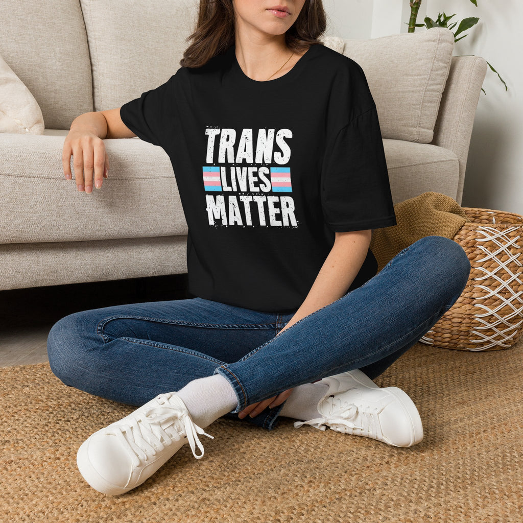 Trans Lives Matter Unisex Softstyle T-Shirt - Support LGBTQ+ Rights
