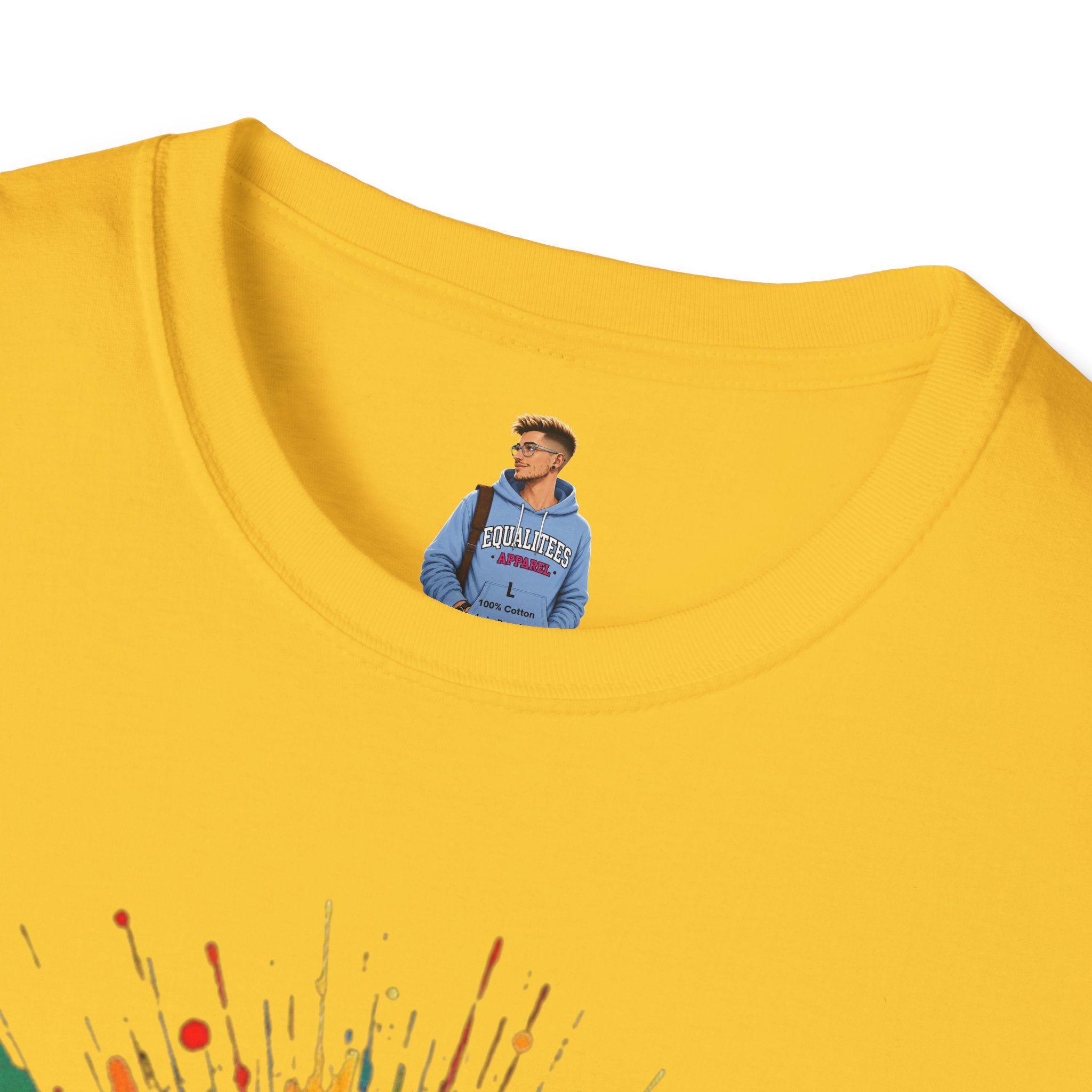 We All Belong Unisex Softstyle T-Shirt - Colorful Pride Tee