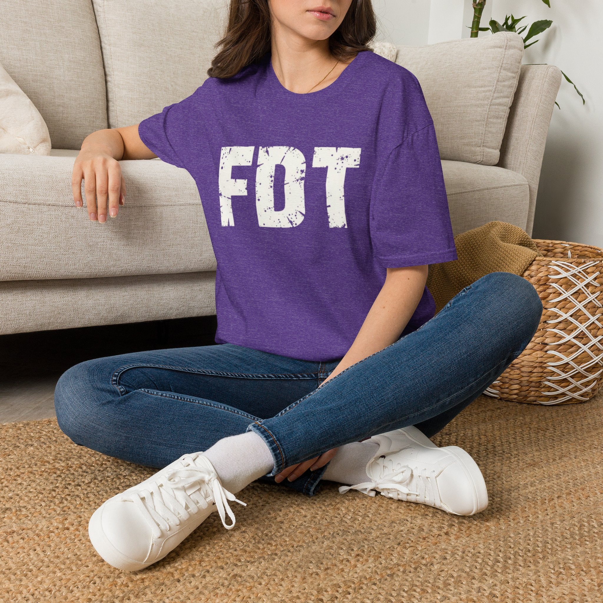 FDT Political Protest Distressed Graphic T-Shirt