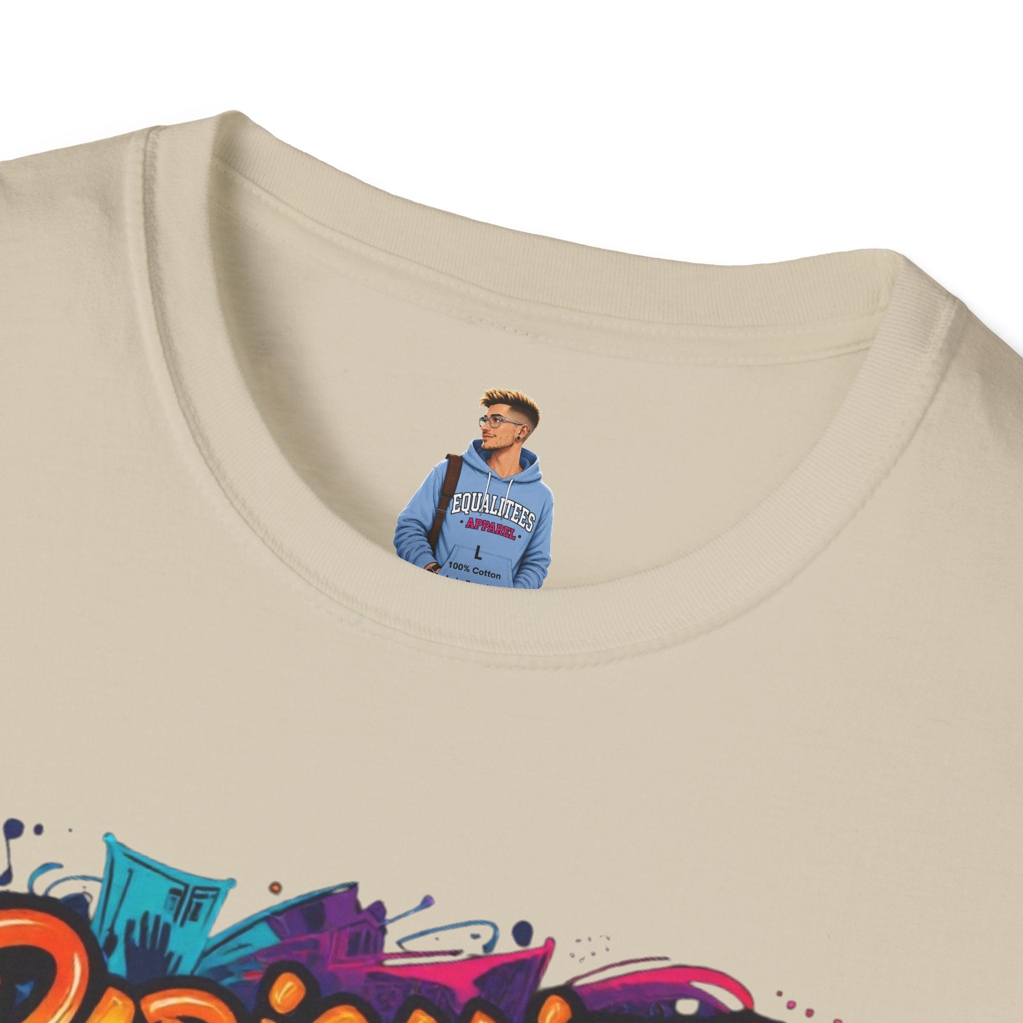 Radicalized by Basic Decency T-Shirt Colorful Graffiti Typography