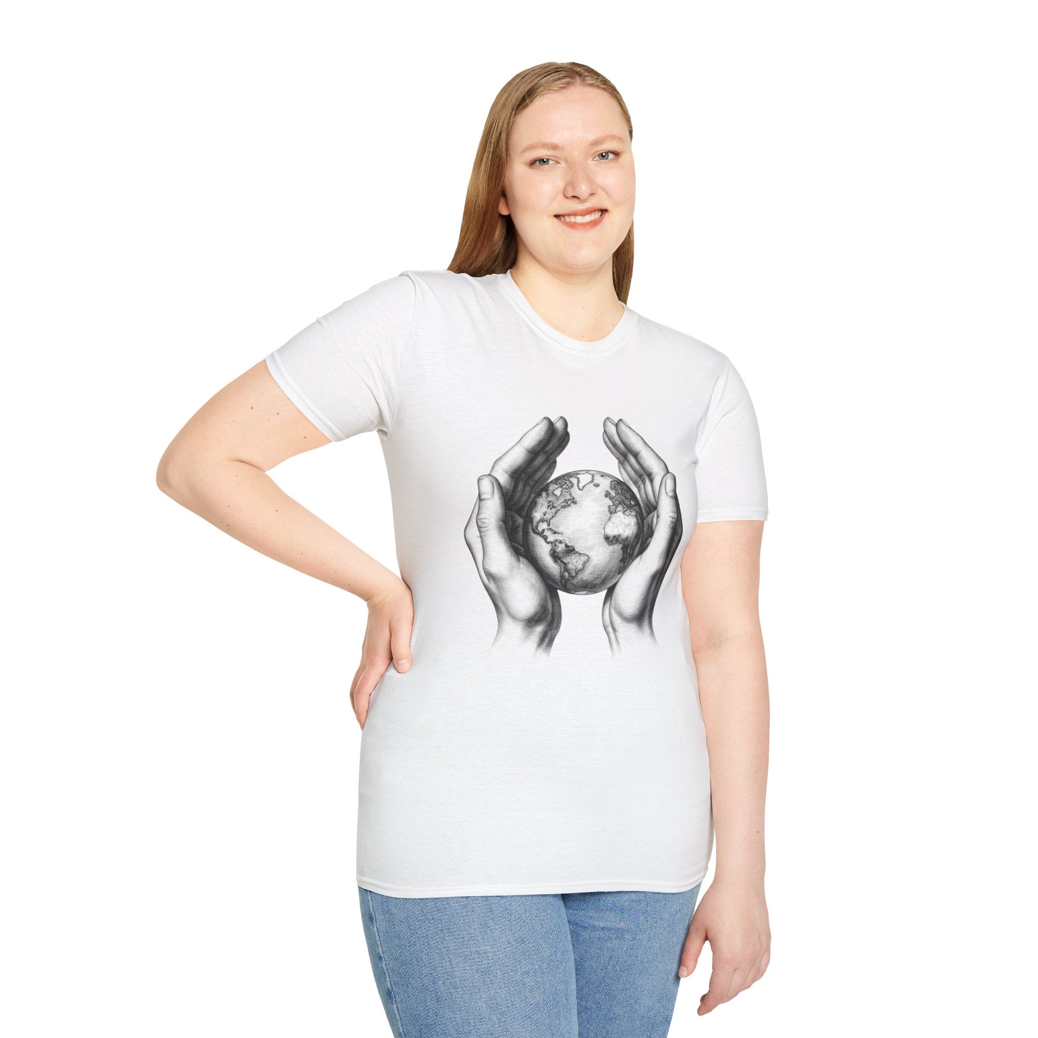 Earth in Your Hands T-Shirt — Protect the Planet Graphic Tee
