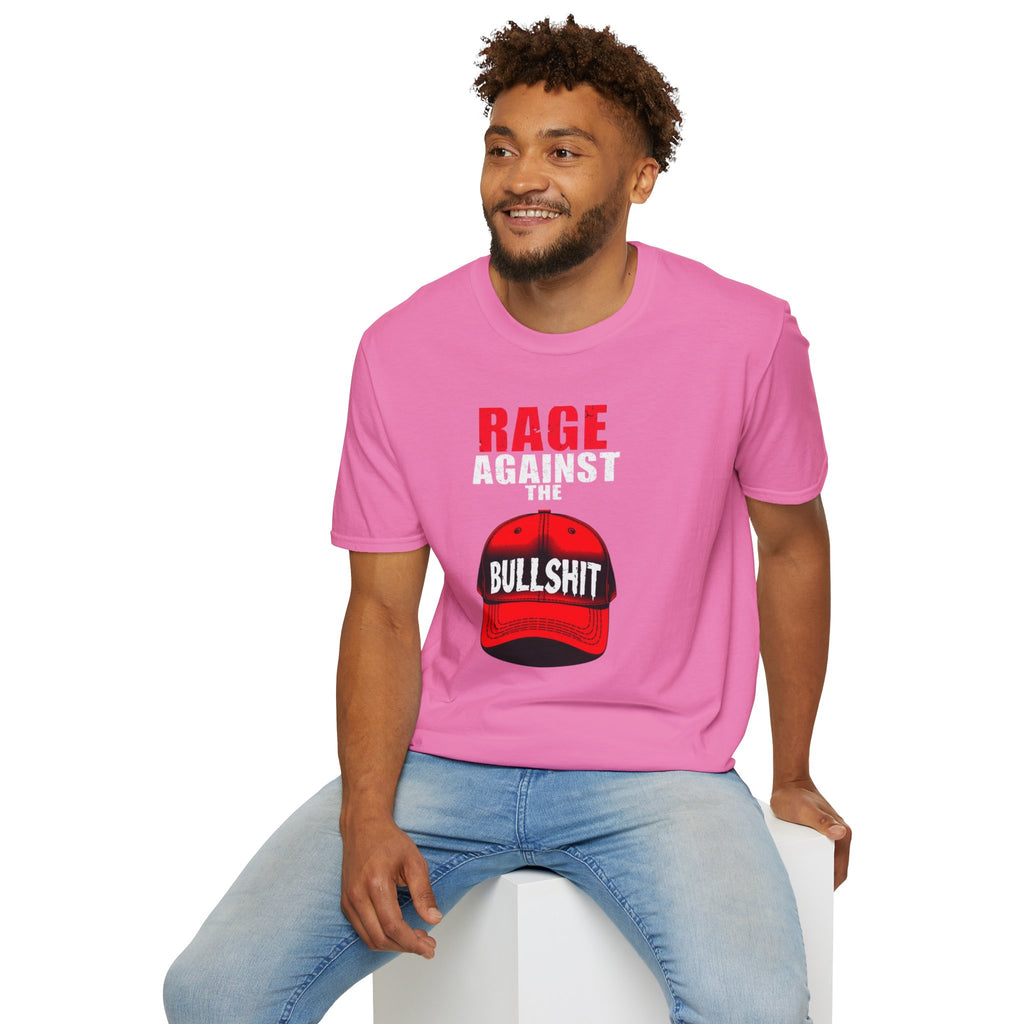 Camiseta unisex Softstyle - Camiseta gráfica "Rage Against the BS"