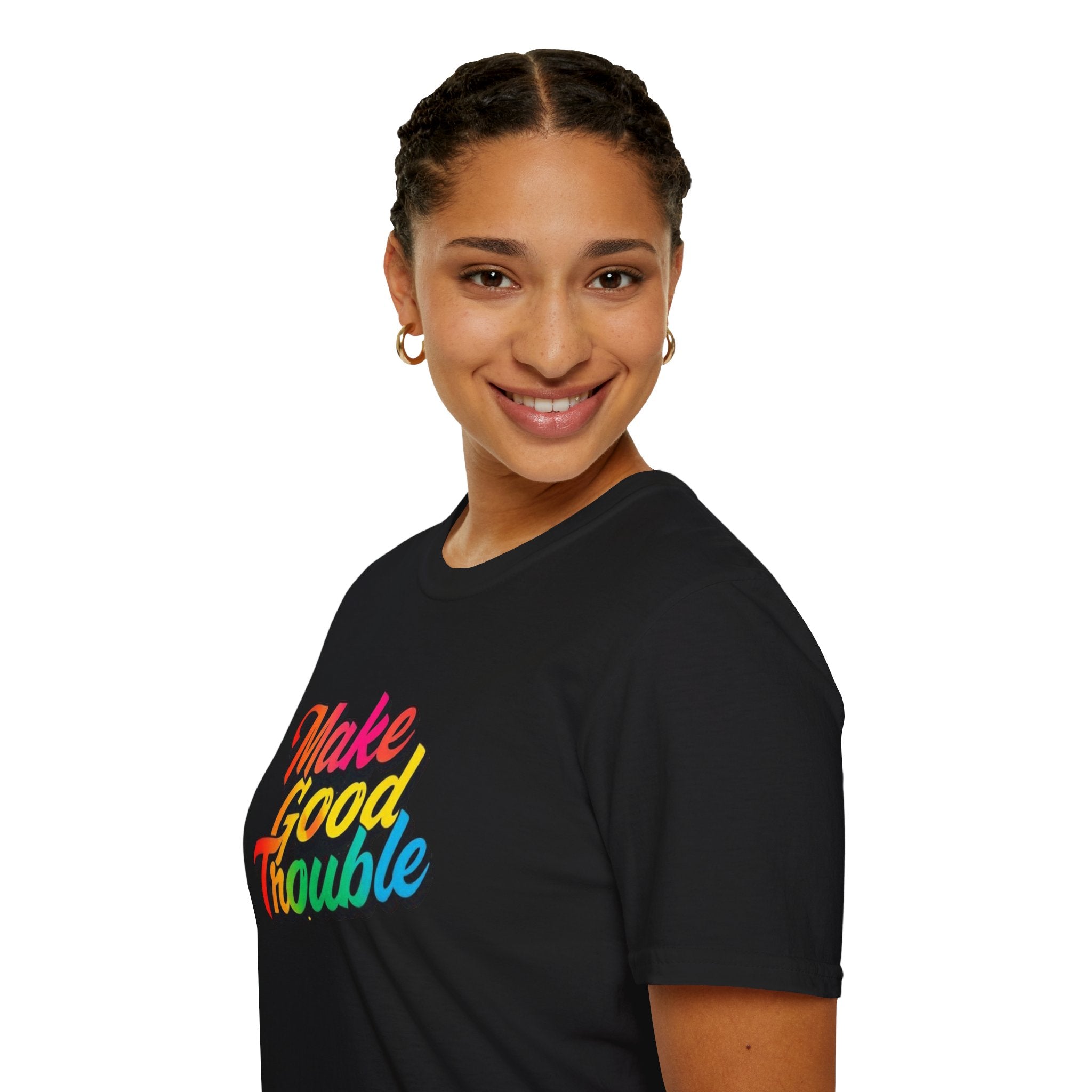 Make Good Trouble' Rainbow T-Shirt