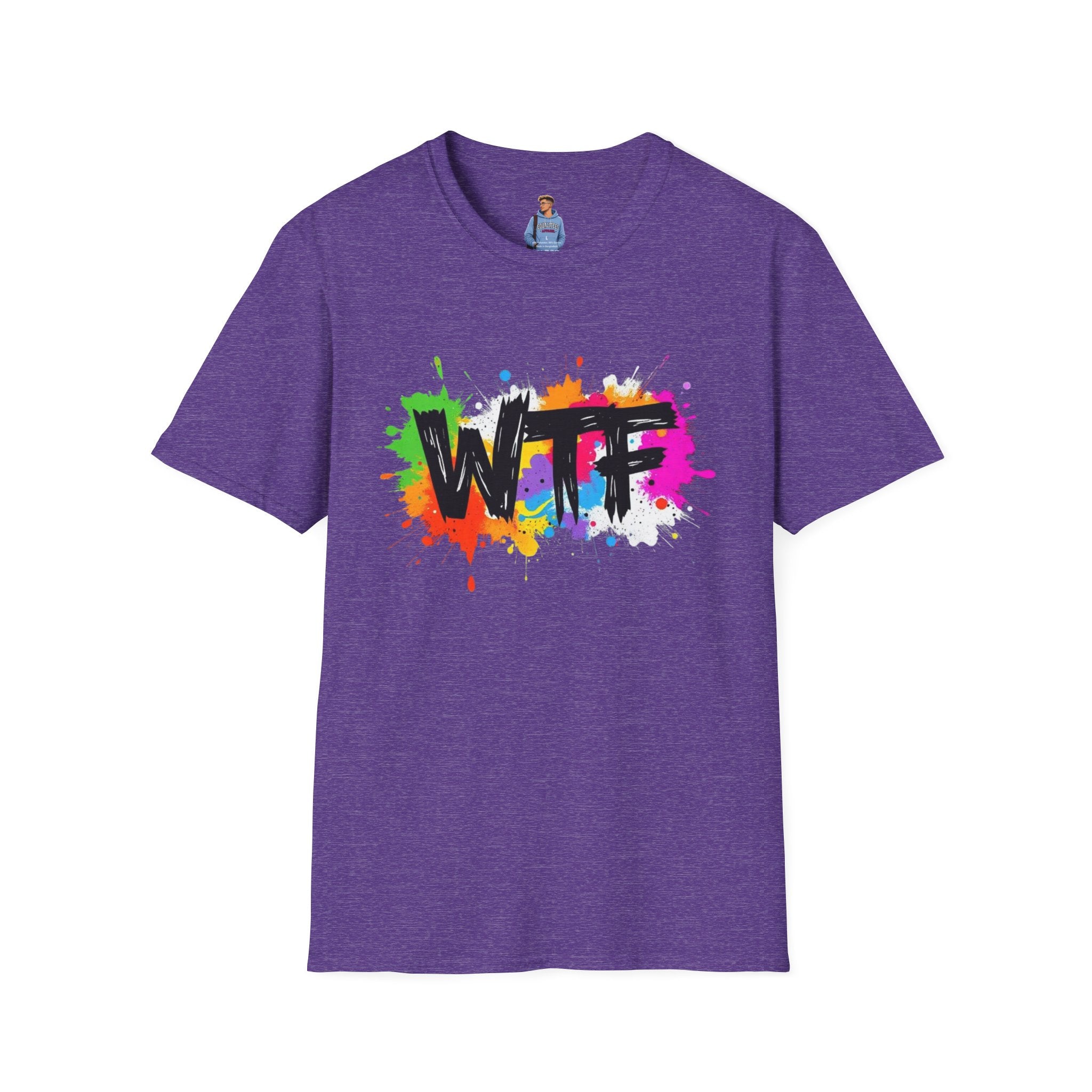 Bold Rainbow WTF Color Splash T-Shirt