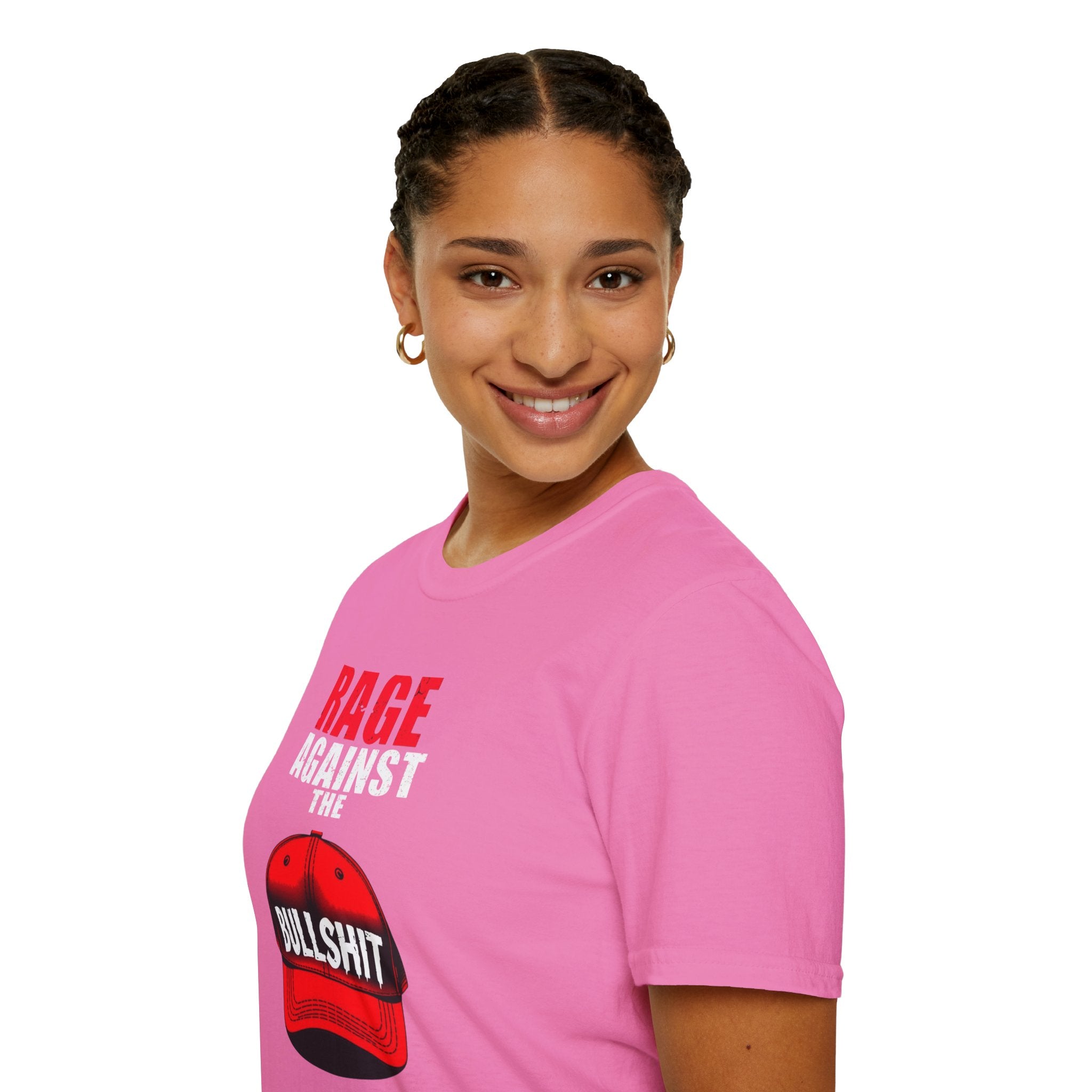 Camiseta unisex Softstyle - Camiseta gráfica "Rage Against the BS"