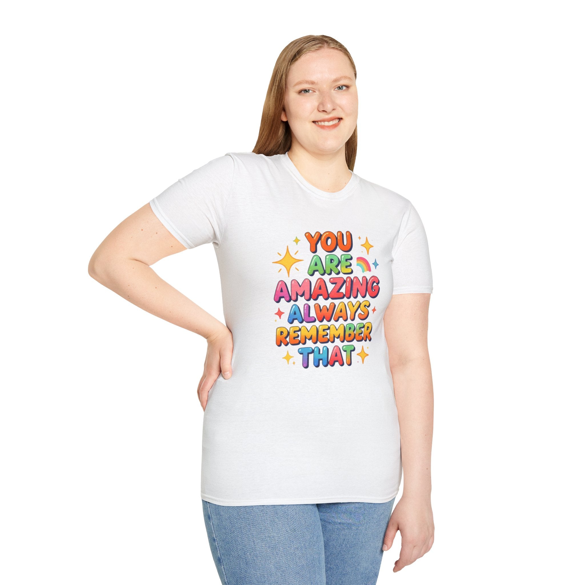 You Are Amazing T-Shirt — Colorful Inspirational Graphic Tee