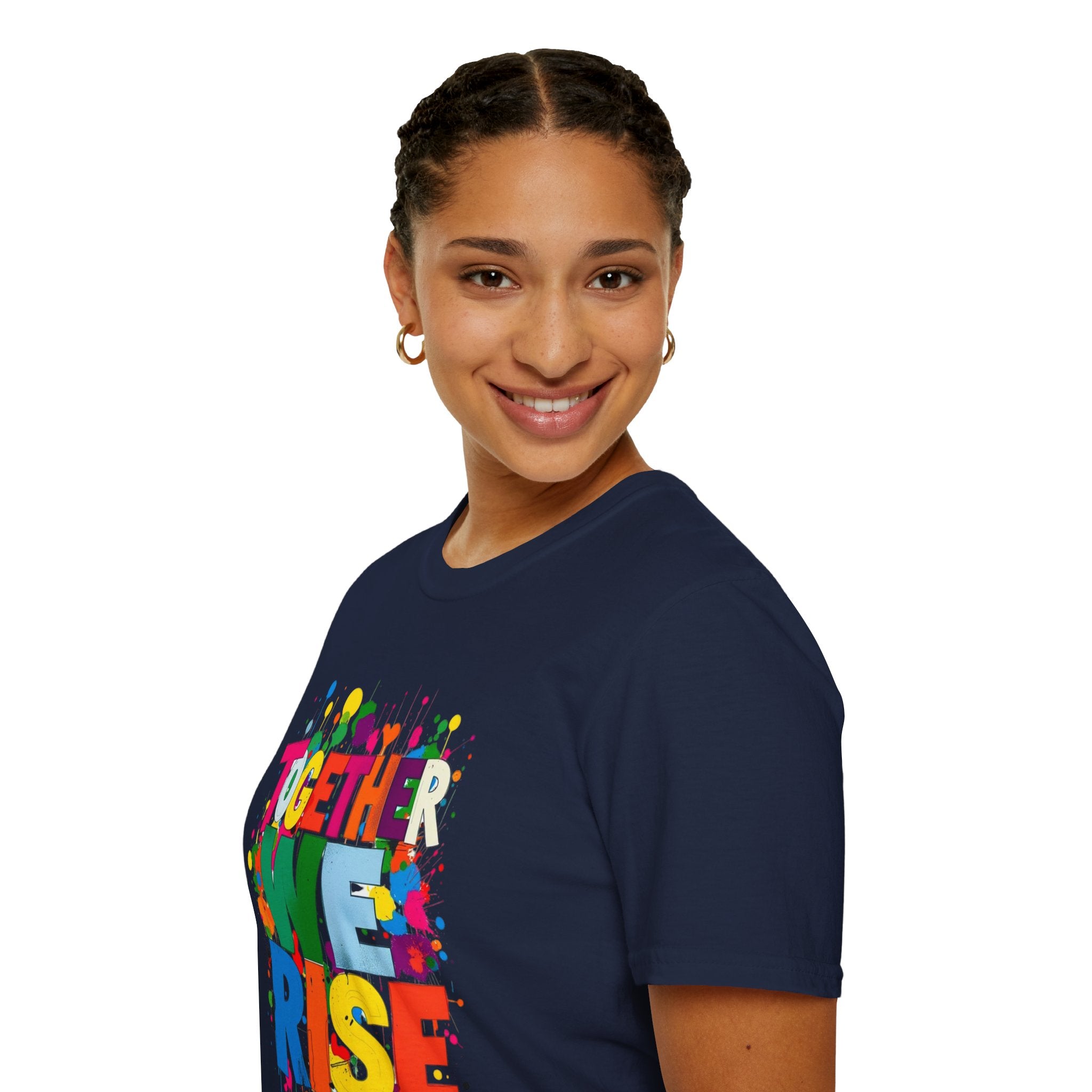 Juntos nos levantamos Camiseta unisex de estilo suave