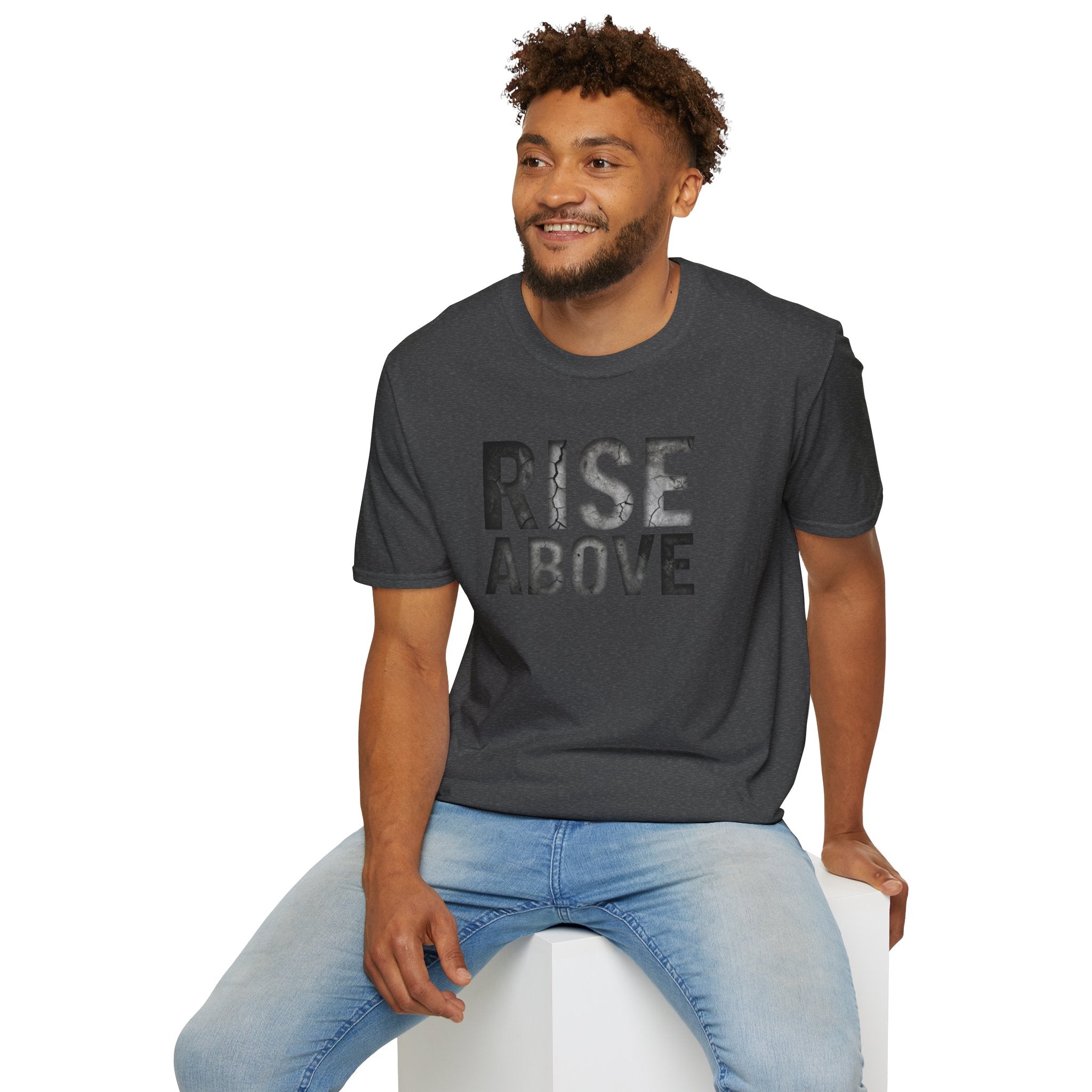 Rise Above Motivational Graphic T-Shirt