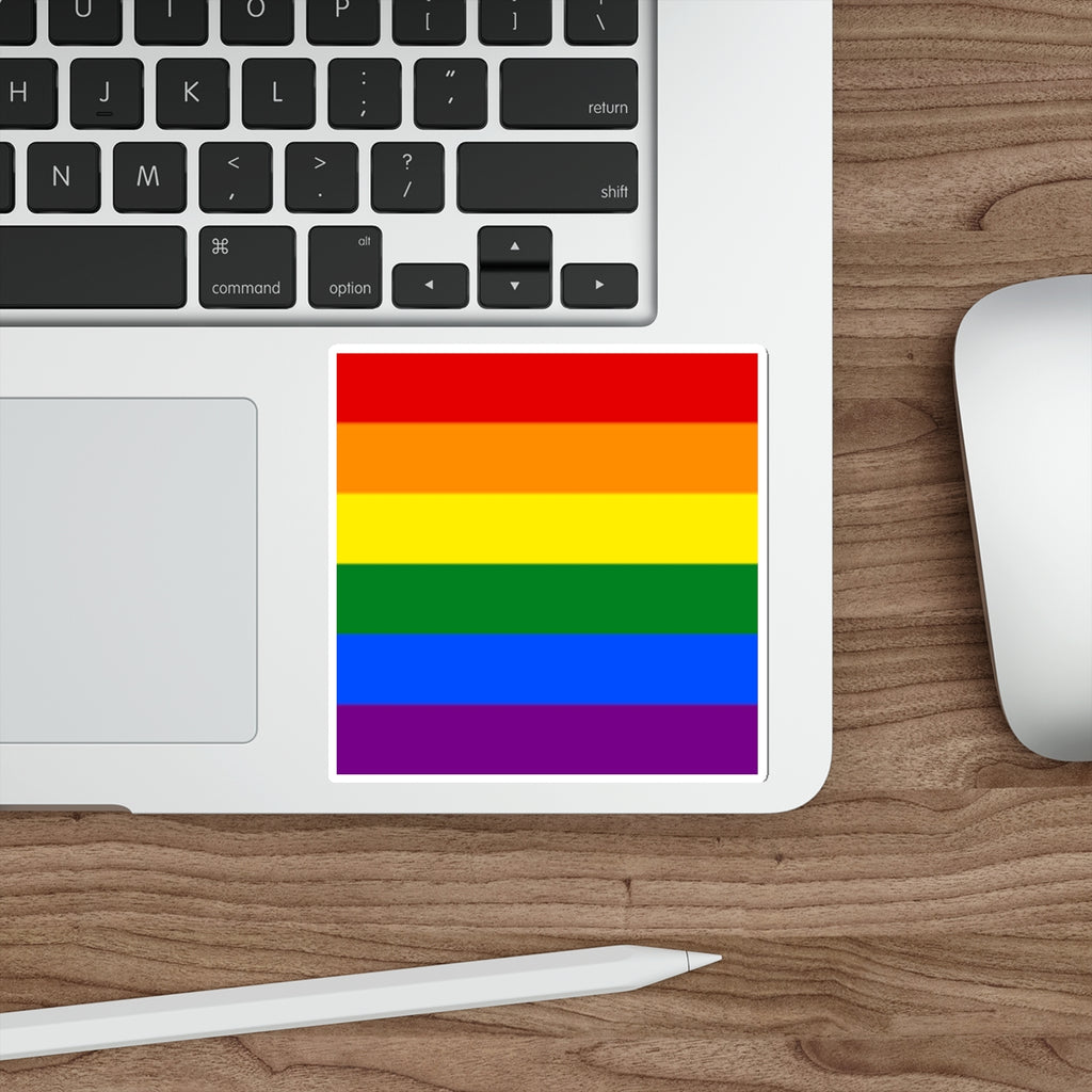 Die-Cut Stickers - Rainbow Flag - EqualiTees.Me