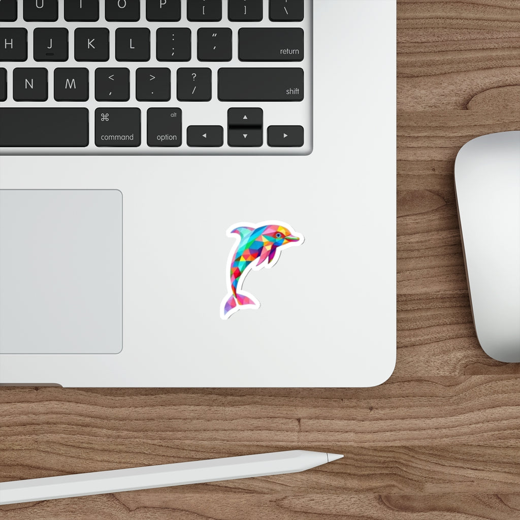 Die-Cut Stickers - Pride Dolphin - EqualiTees.Me