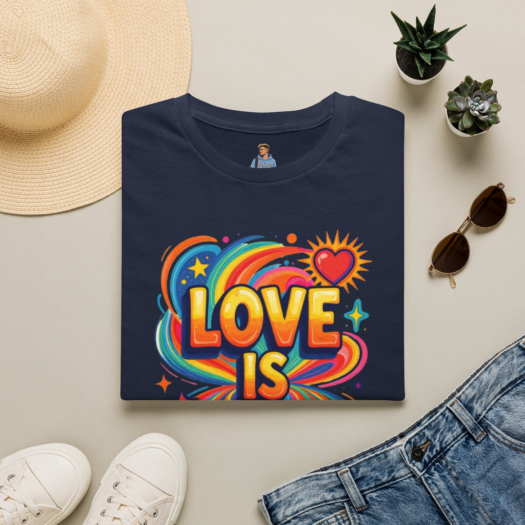 Love Is My Religion Retro Rainbow Graphic T-shirt