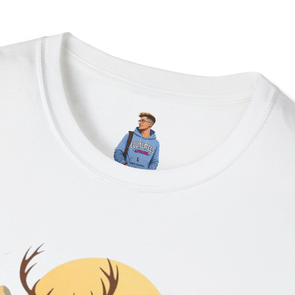 Mountain Sunset Deer Unisex Softstyle T-Shirt