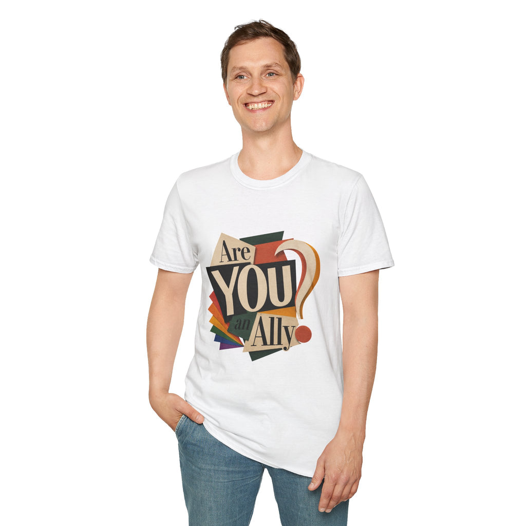 Are You An Ally? T-Shirt — Vintage Pride Ally Tee