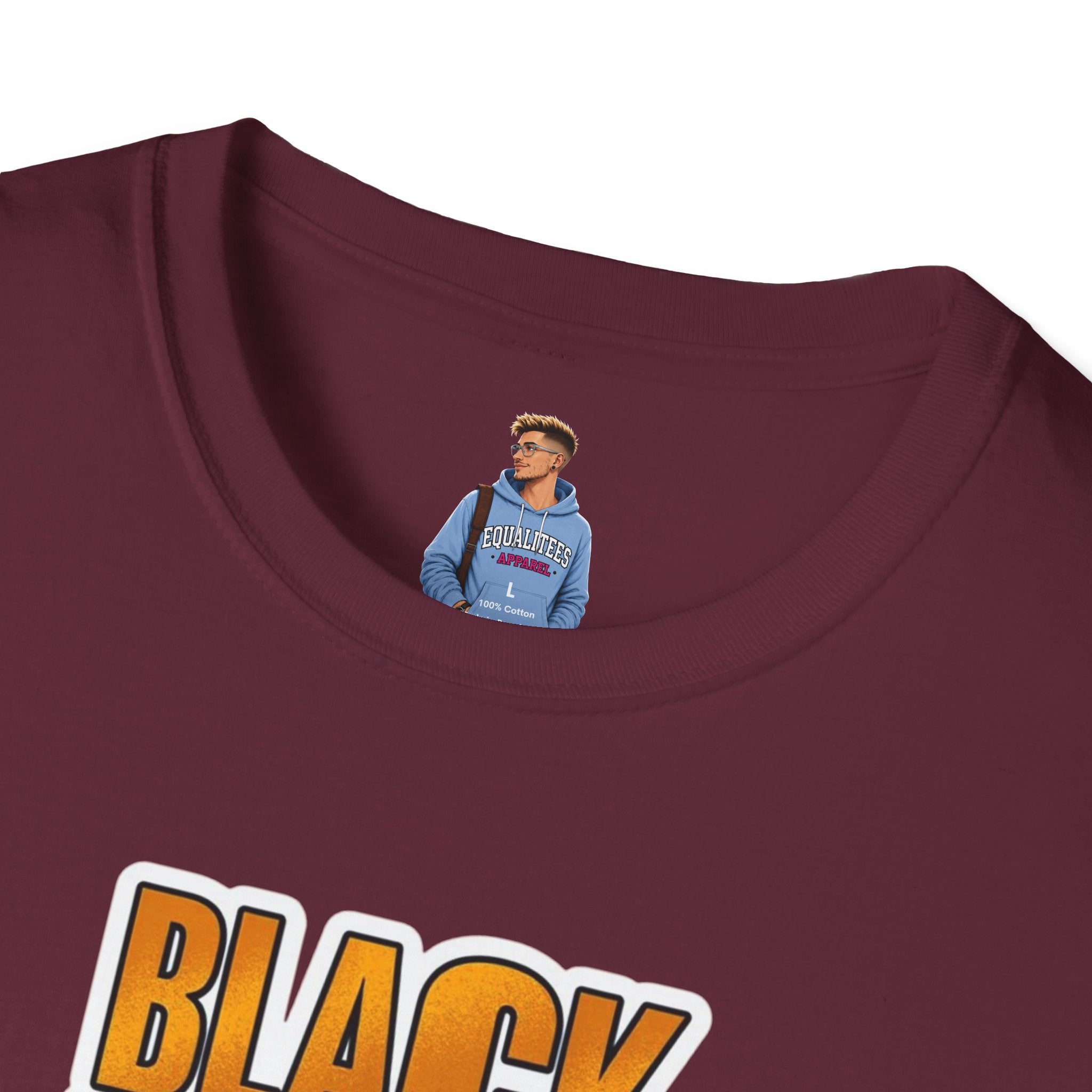 Camiseta unisex Softstyle: camiseta inspiradora "La historia negra es ahora"