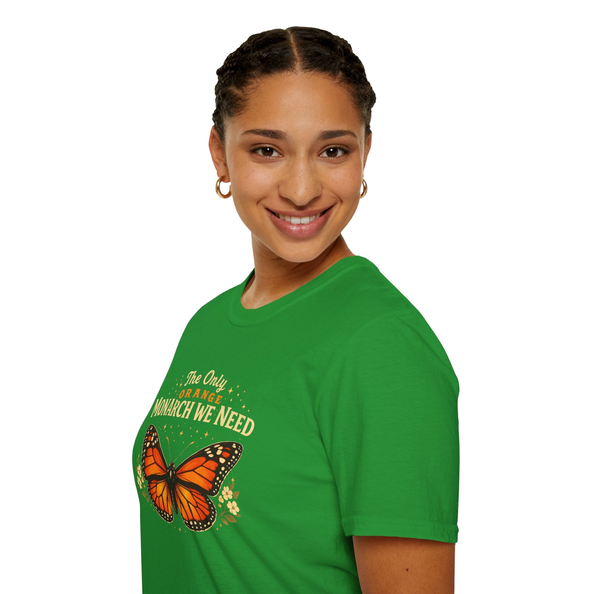 Monarch Butterfly T-Shirt — "The Only Orange Monarch We Need" No Kings Tee
