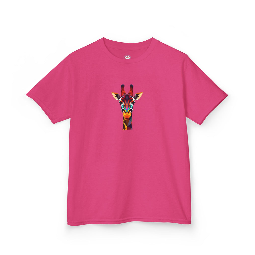 Colorful Fractal Giraffe Kids Heavy Cotton™ Tee - EqualiTees.Me