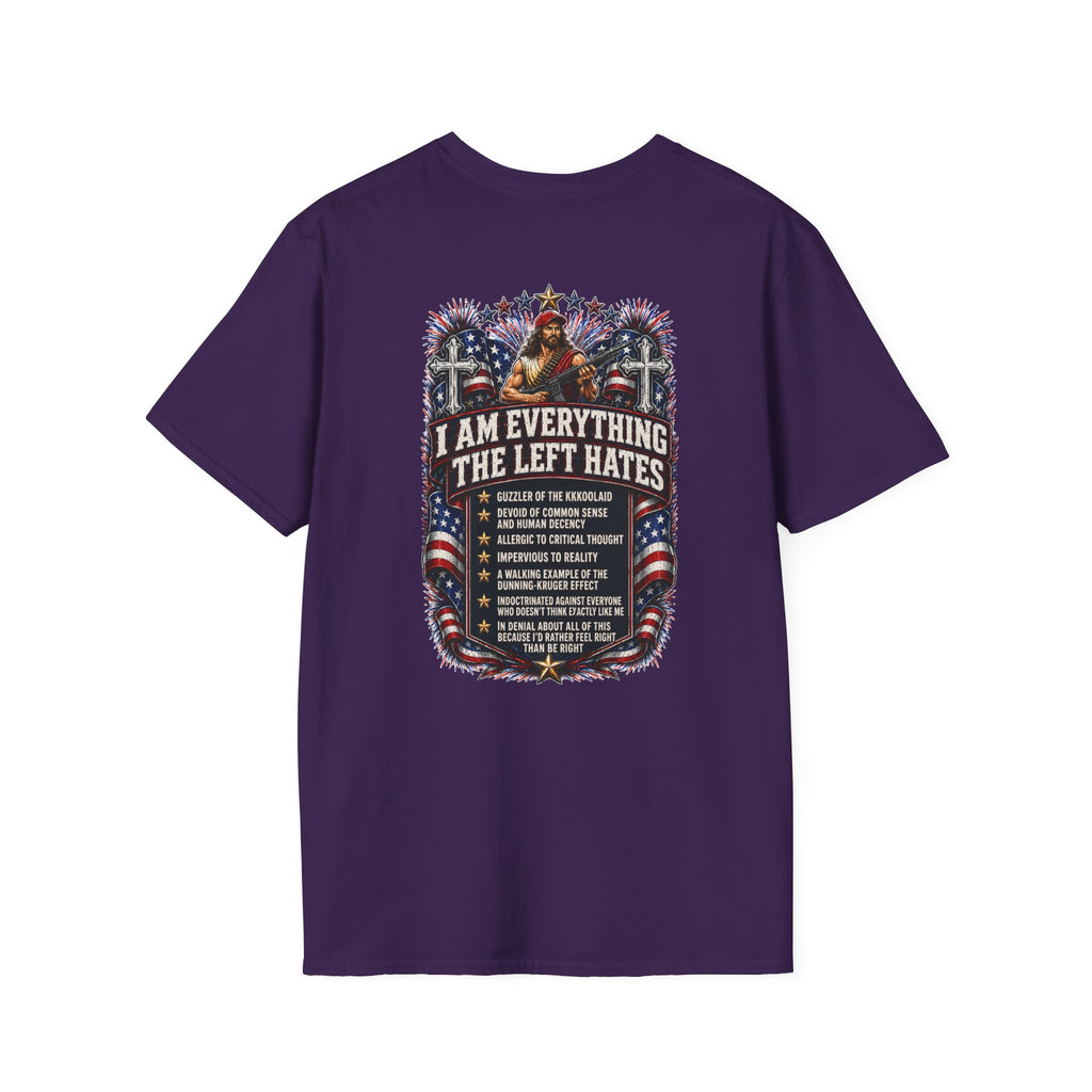 Star Spangled Awesome Graphic Tee ("Proud to Be Delusional Bootlicking Nazi Trash")