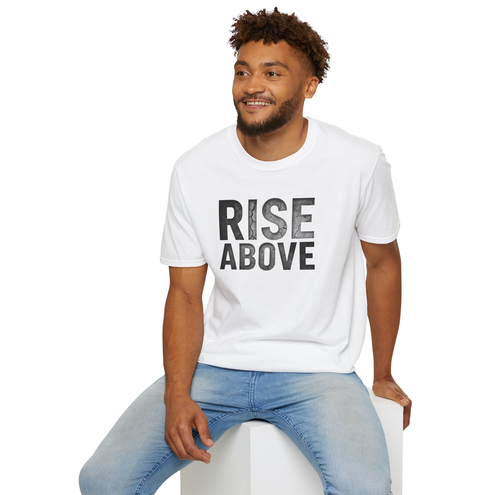 Rise Above Motivational Graphic T-Shirt