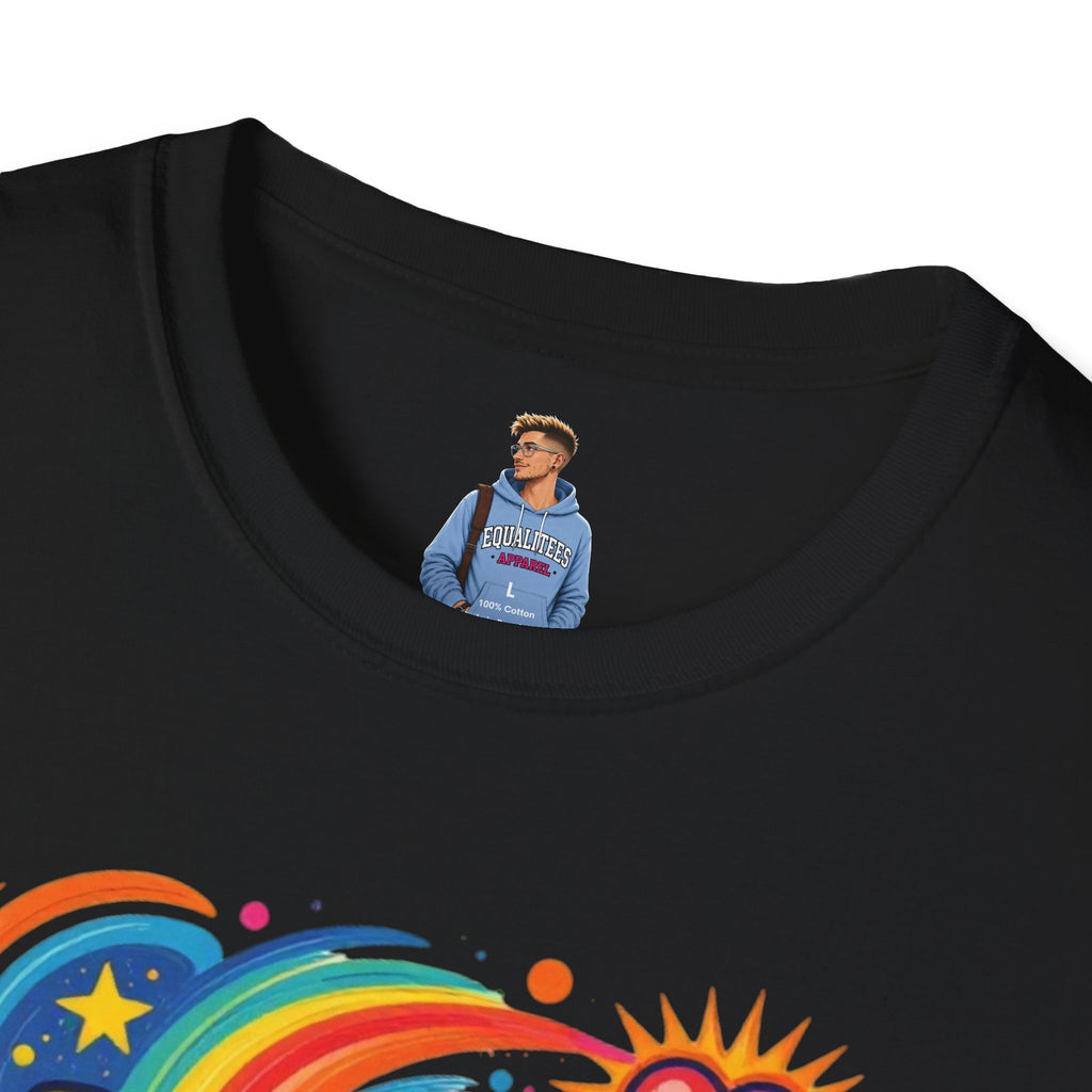 Love Is My Religion Retro Rainbow Graphic T-shirt