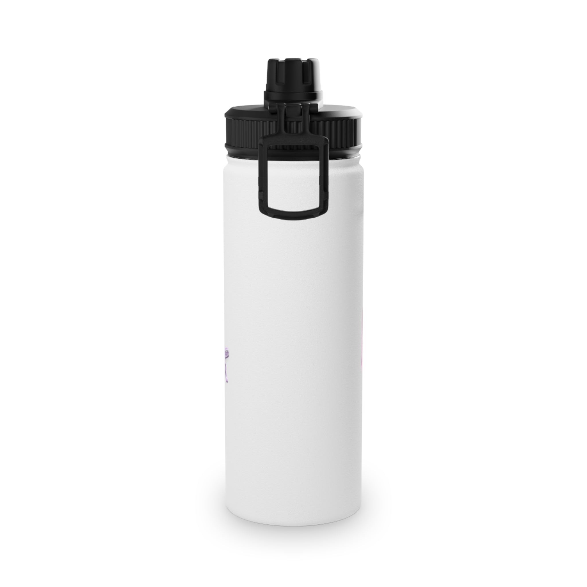 BTTF - Black Trans Travel Fund Logo Stainless Steel Sports Water Bottle