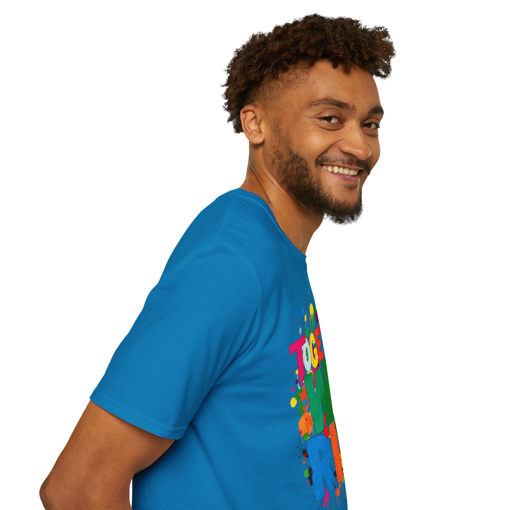 Juntos nos levantamos Camiseta unisex de estilo suave