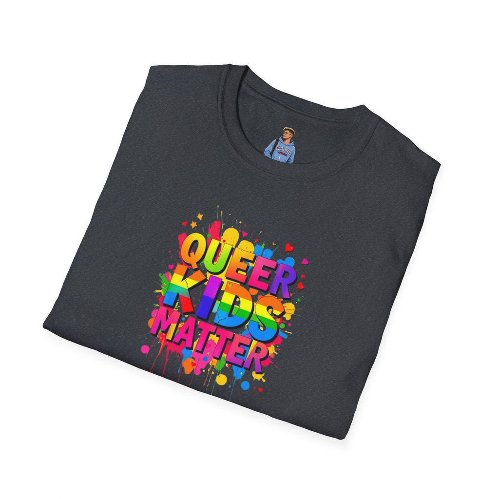 Queer Kids Matter Unisex Softstyle T-Shirt - Celebrate Inclusivity & Pride