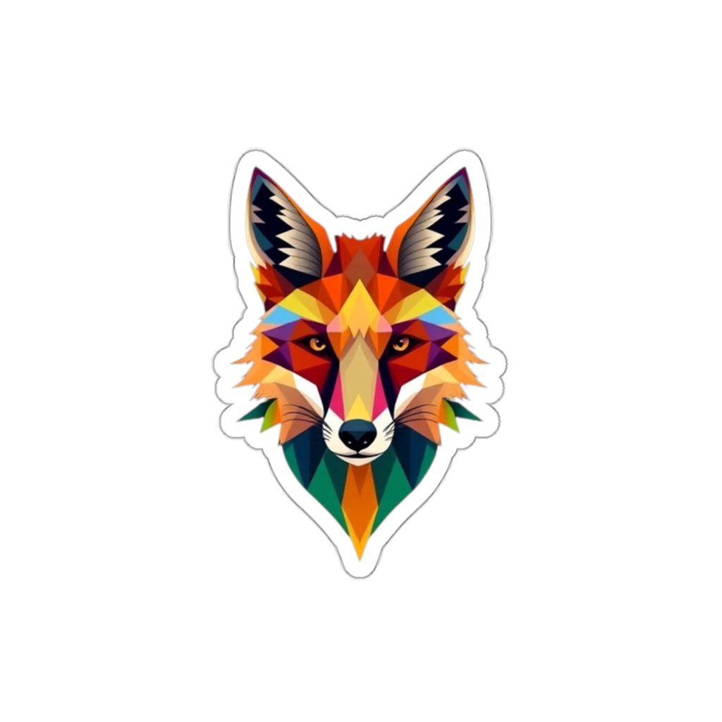 Fractal Fox Die-Cut Sticker - EqualiTees.Me