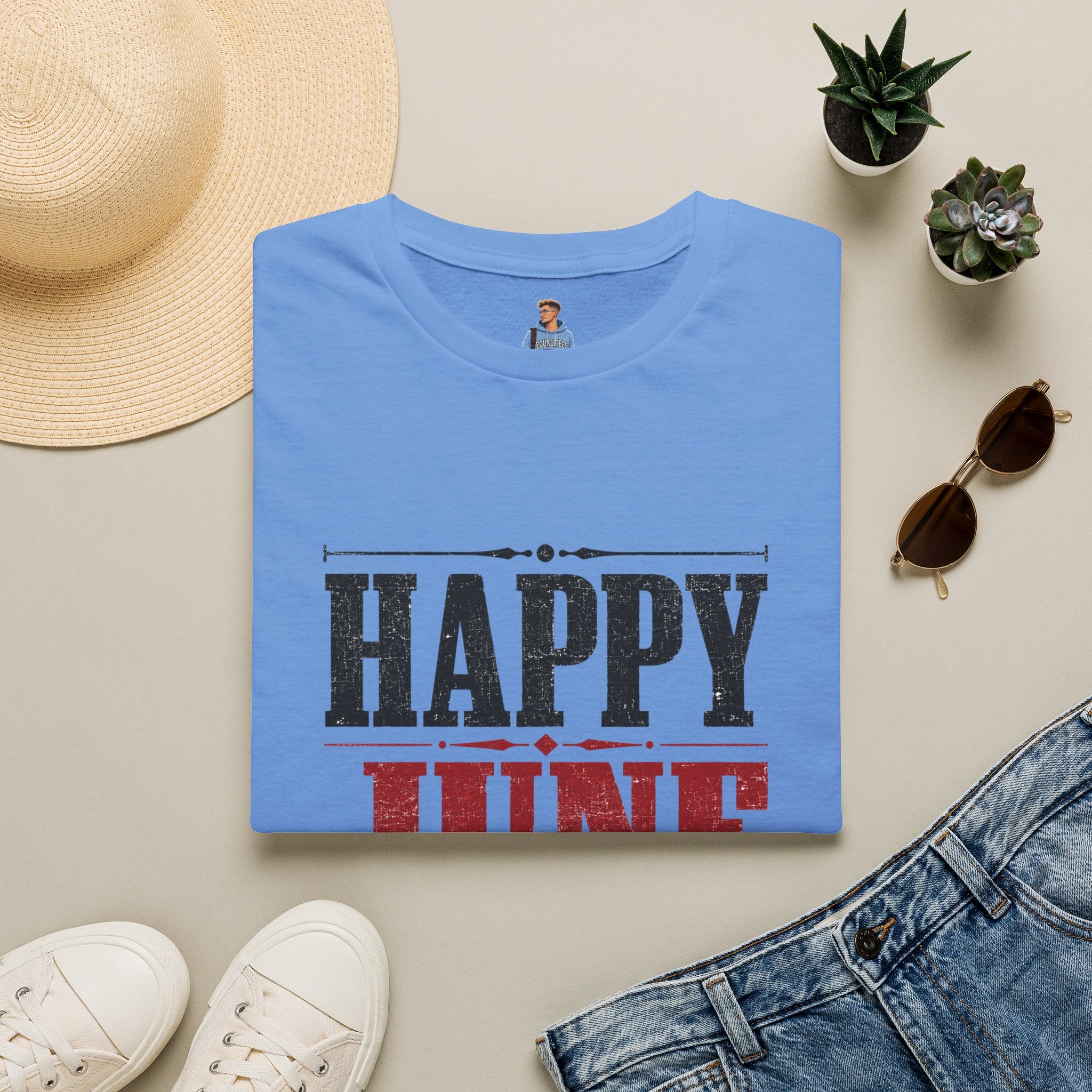 Juneteenth T-Shirt — "Happy Juneteenth" Celebration Tee