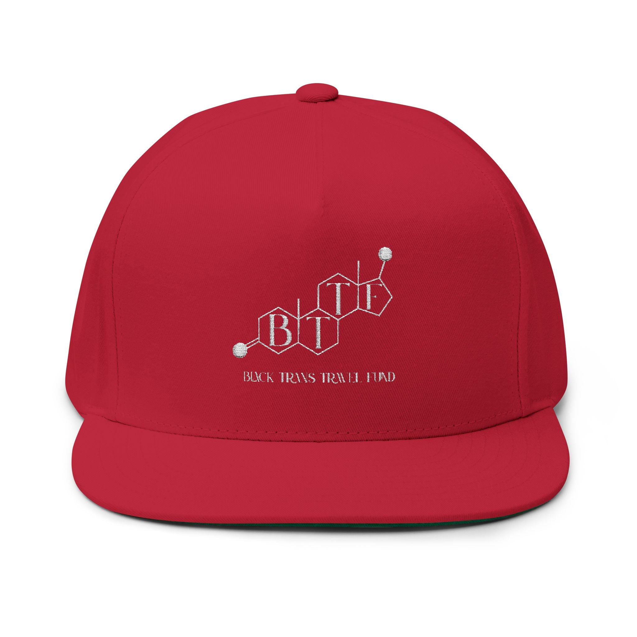 BTTF - Black Trans Travel Fund Embroidered Logo Flat Bill Cap