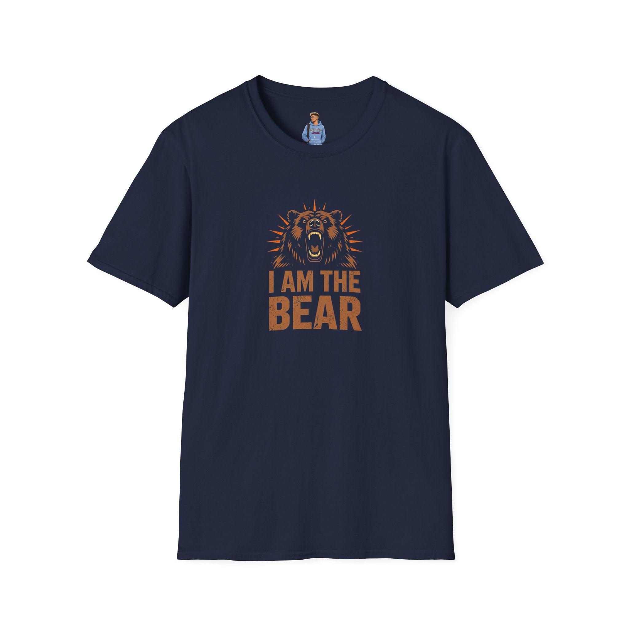 I Am The Bear, Strong Men Respect Women Unisex Softstyle T-Shirt