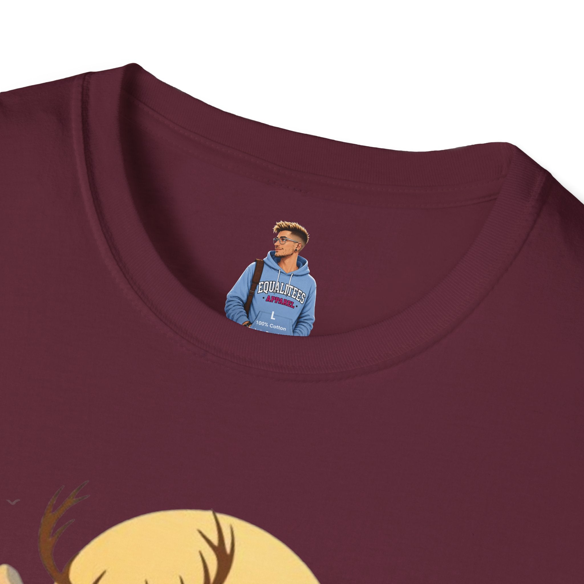 Mountain Sunset Deer Unisex Softstyle T-Shirt