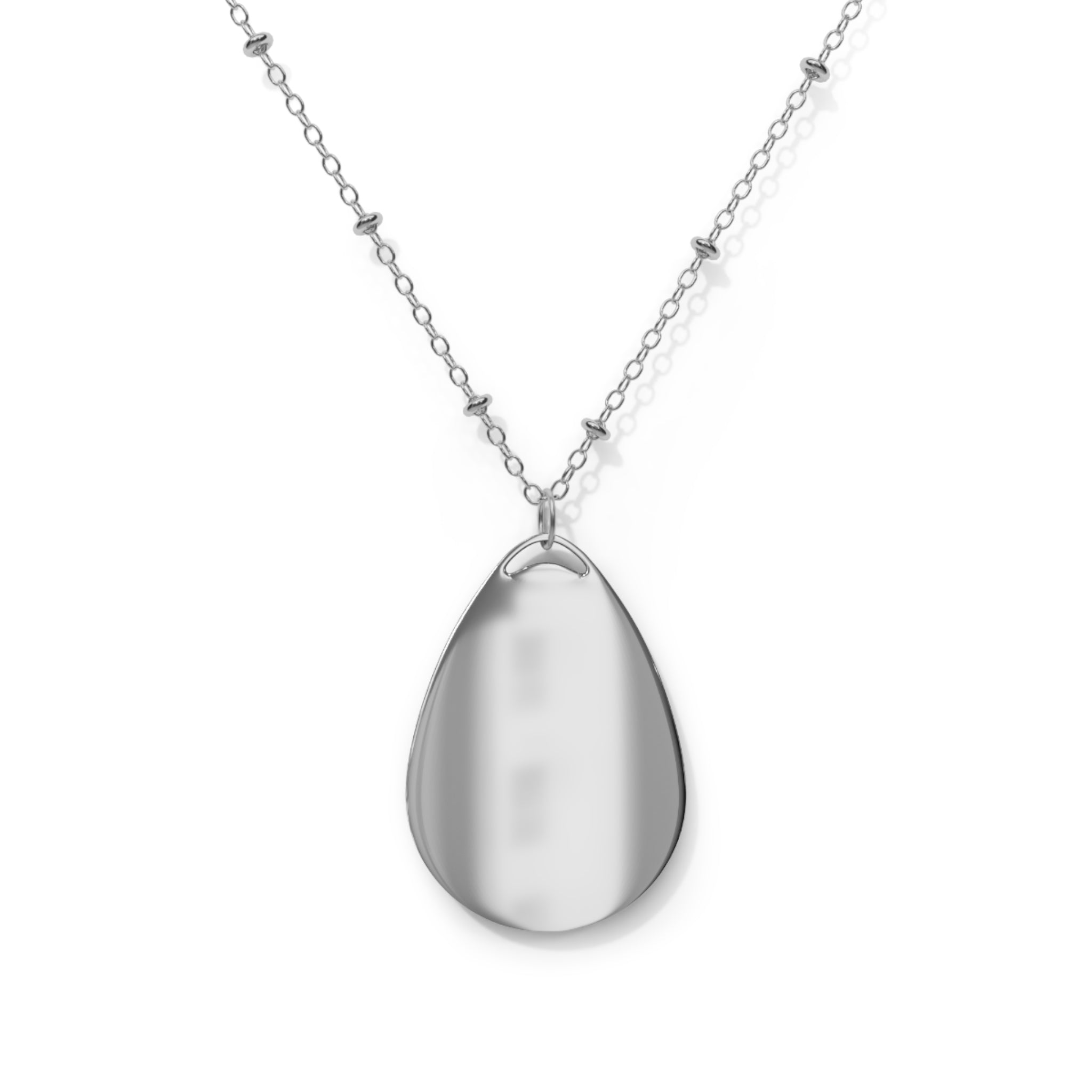 Kaleidoscope Teardrop Pendant Necklace