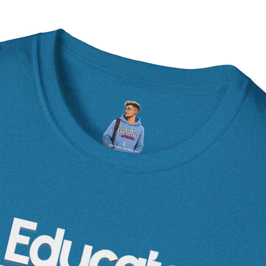 Educate. Advocate. Celebrate. Minimalist Pride T-Shirt