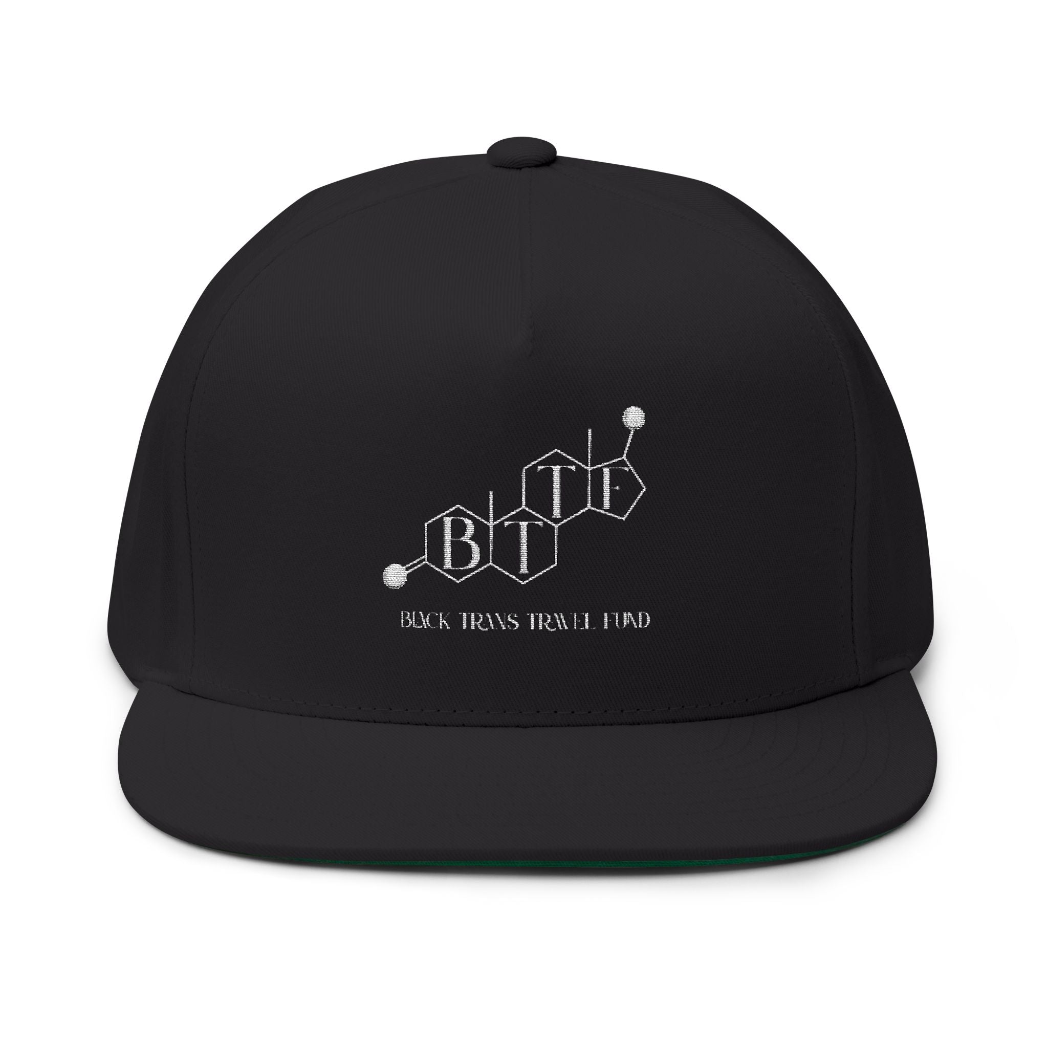 BTTF - Black Trans Travel Fund Embroidered Logo Flat Bill Cap