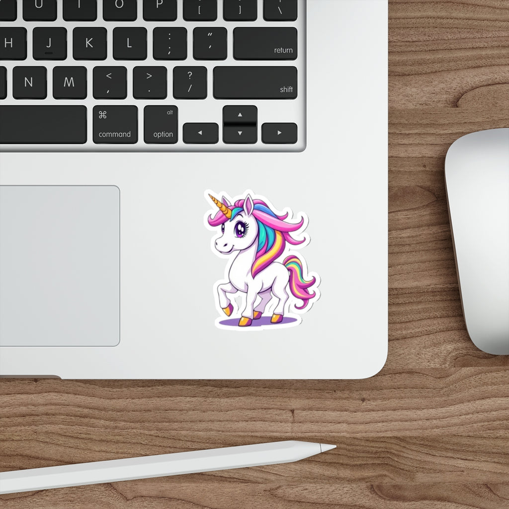 Die-Cut Stickers - Cute Unicorn - EqualiTees.Me