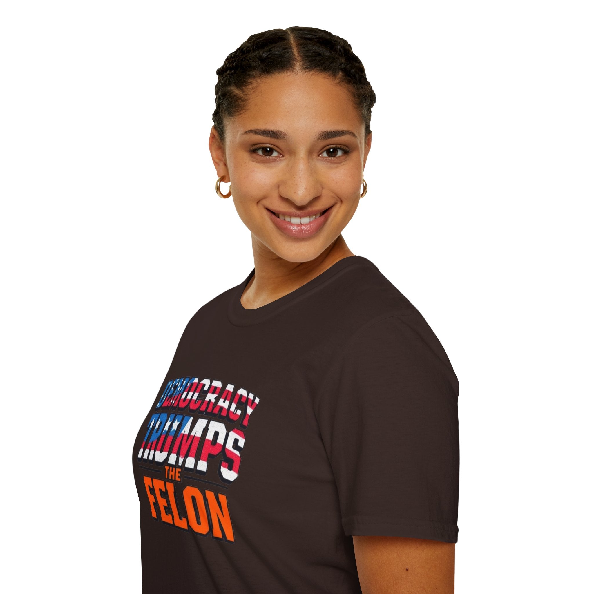 Democracy Trumps the Felon Graphic Tee
