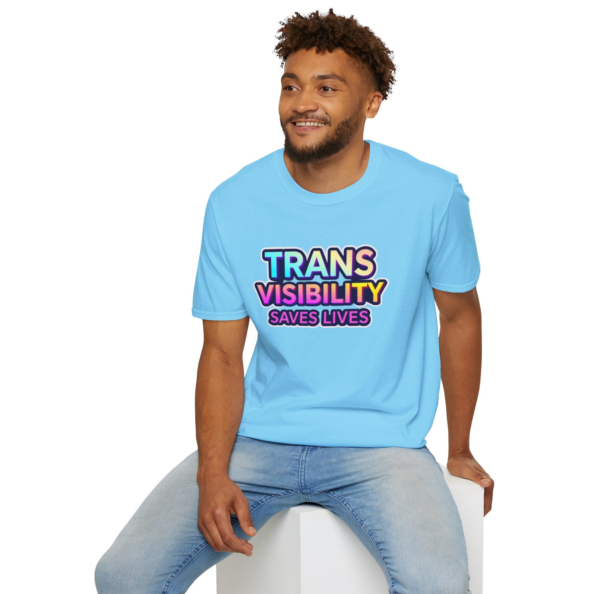 Trans Visibility Saves Lives Statement T-shirt