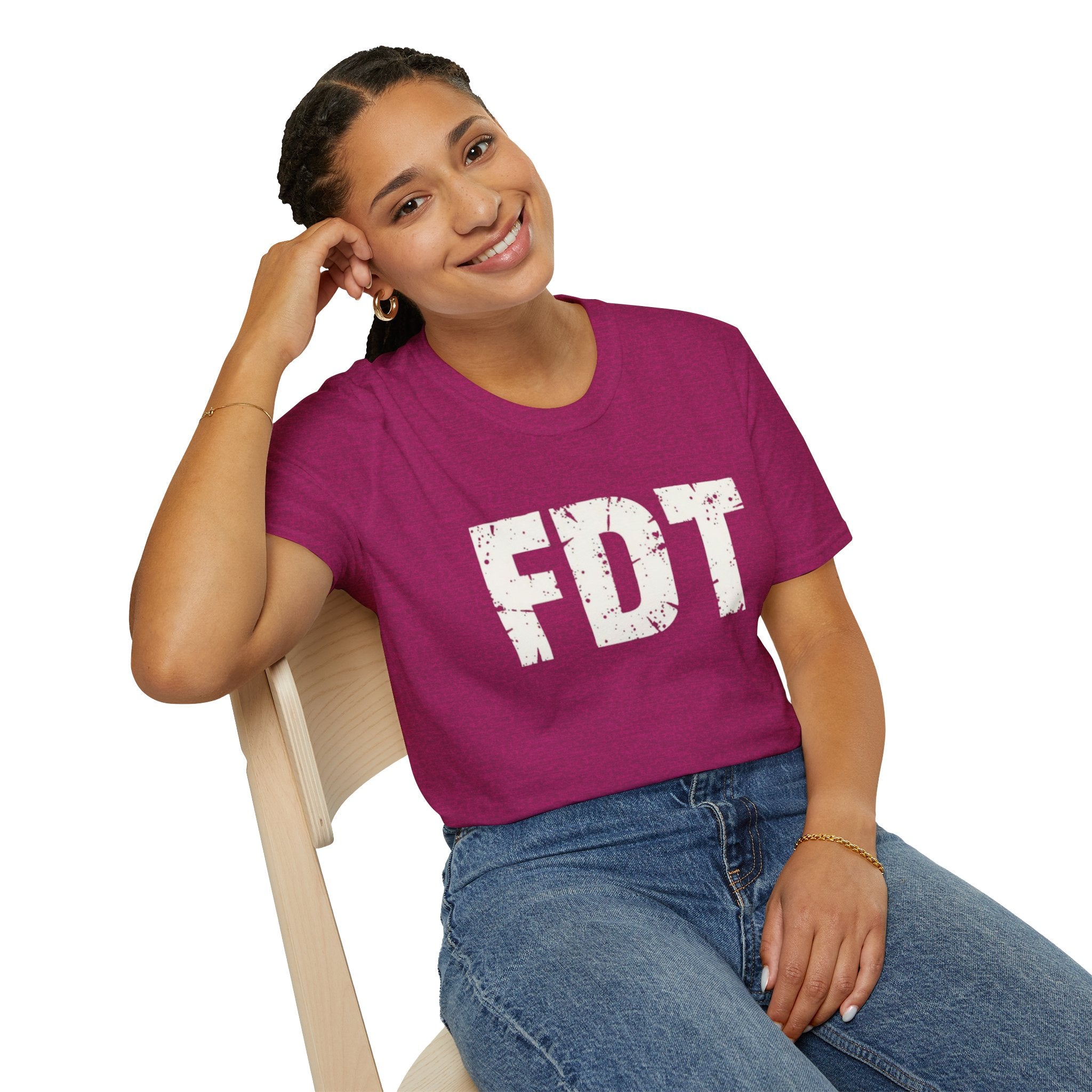 FDT Political Protest Distressed Graphic T-Shirt